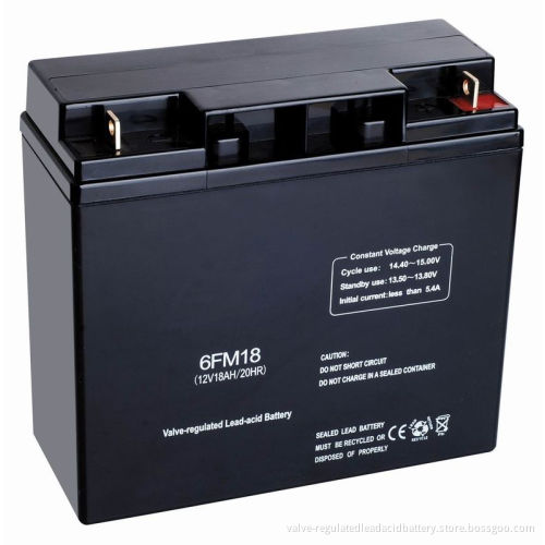 Abs 12v 18ah Ups Lead Acid Battery Valve Regulated Hybrid For Telecommunications